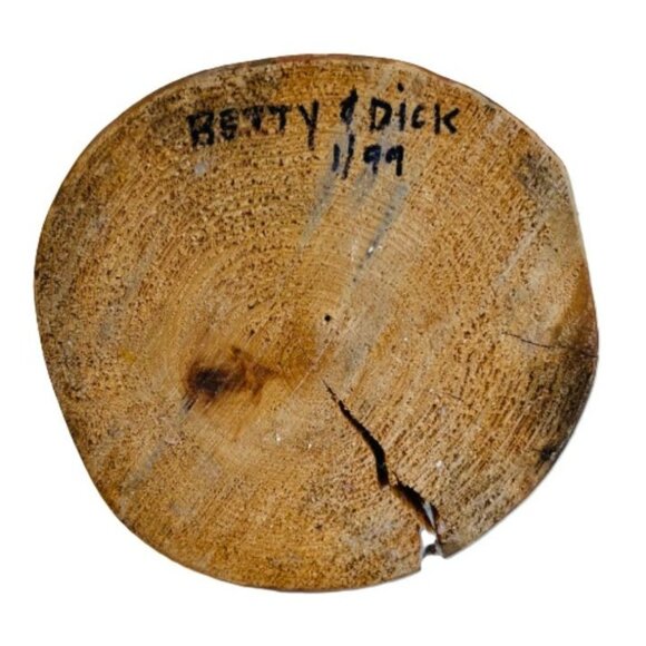 Hand Carved Pelican Sculpture Solid Wood Large Heavy 13" x 5.5" Vintage 1999 - Picture 5 of 7